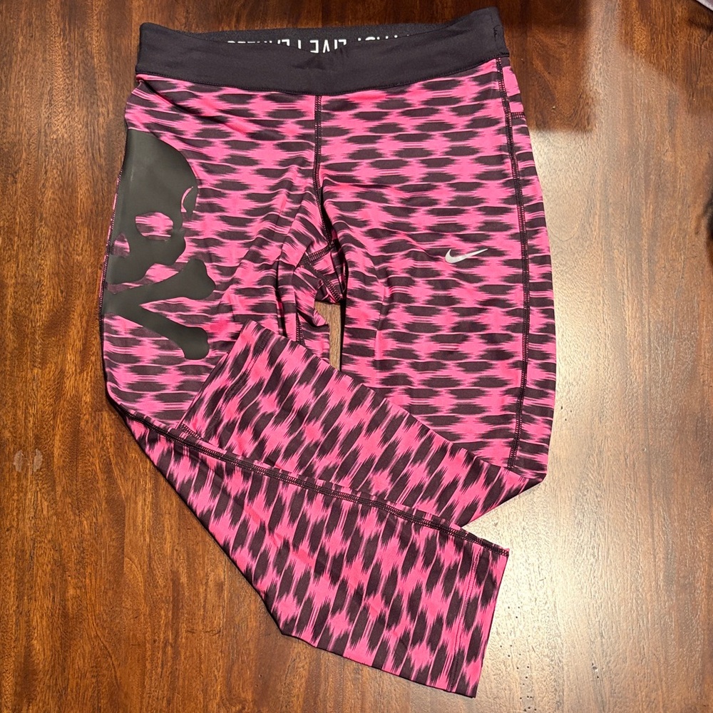 Nike Running Capri Leggings~emboldened with Taylor Motto “Run Fast Run Fearless”